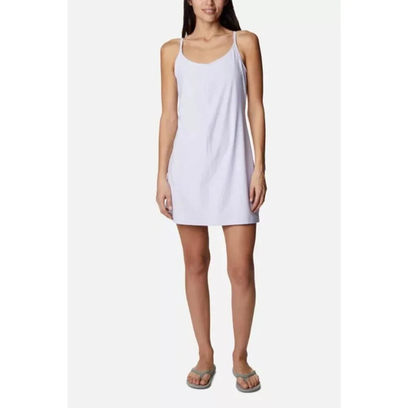 Columbia Pleasant Creek‎ Stretch Dress Built In Bra & Shorts Violet NWT--Medium - Picture 1 of 14